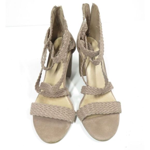 Vintage 7 Eight OLIVIA Lavender Braided Strappy Block Heel Sandals Women Size 10 - Picture 2 of 8